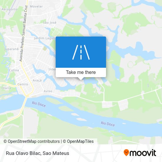 Rua Olavo Bilac map