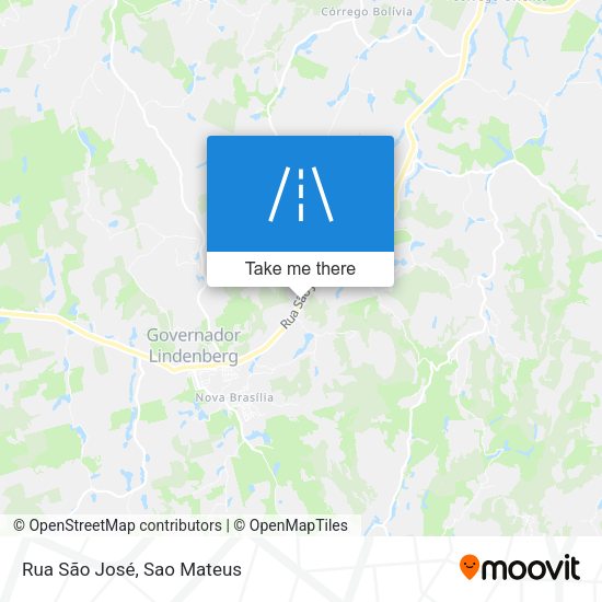 Rua São José map