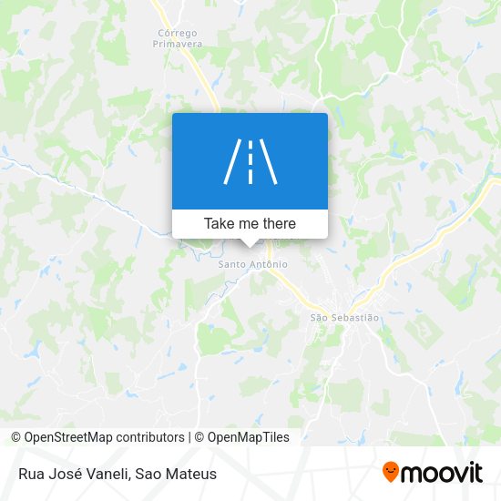 Rua José Vaneli map