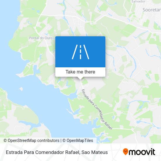 Estrada Para Comendador Rafael map