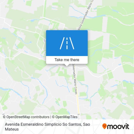 Avenida Esmeraldino Simplício So Santos map
