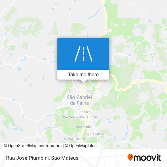 Rua José Piumbini map