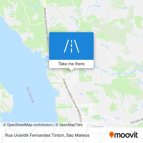 Rua Uvandir Fernandes Tintori map