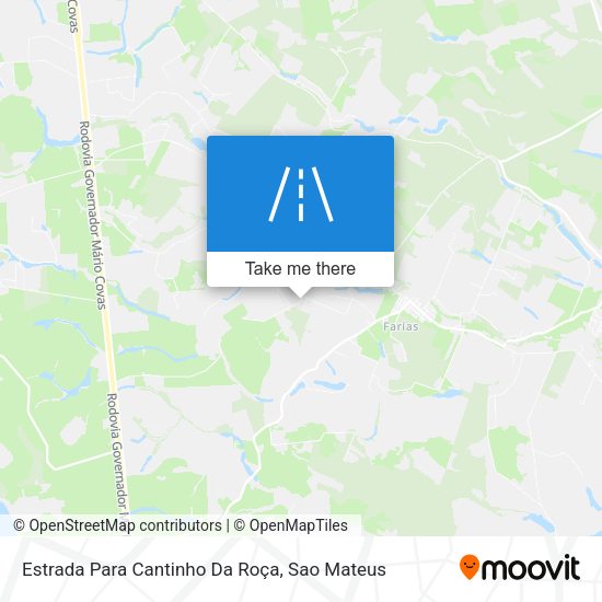 Estrada Para Cantinho Da Roça map