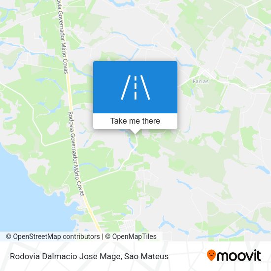 Rodovia Dalmacio Jose Mage map