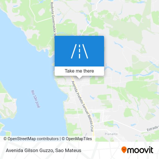 Avenida Gilson Guzzo map