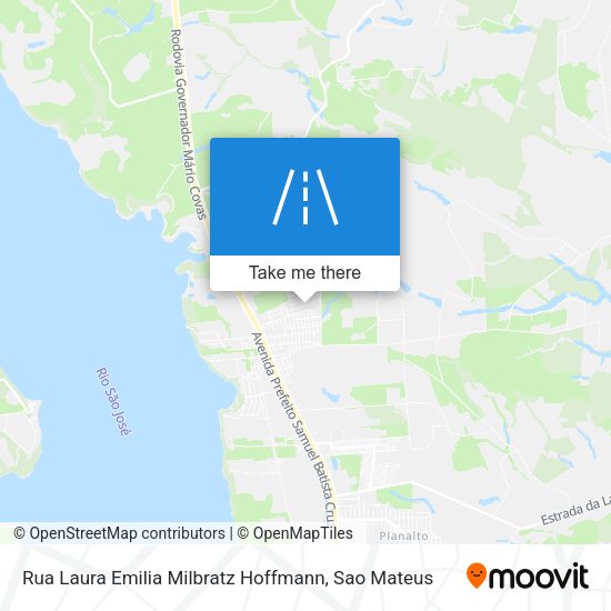 Rua Laura Emilia Milbratz Hoffmann map