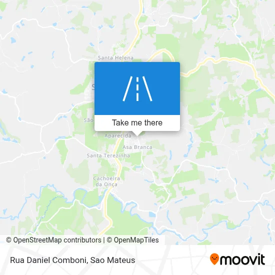 Rua Daniel Comboni map
