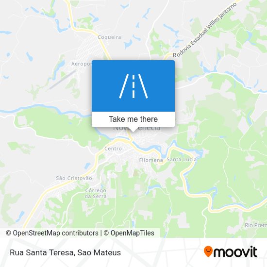 Rua Santa Teresa map