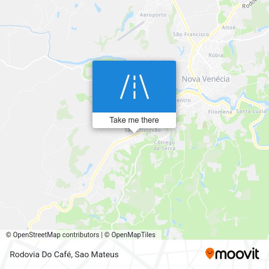 Rodovia Do Café map