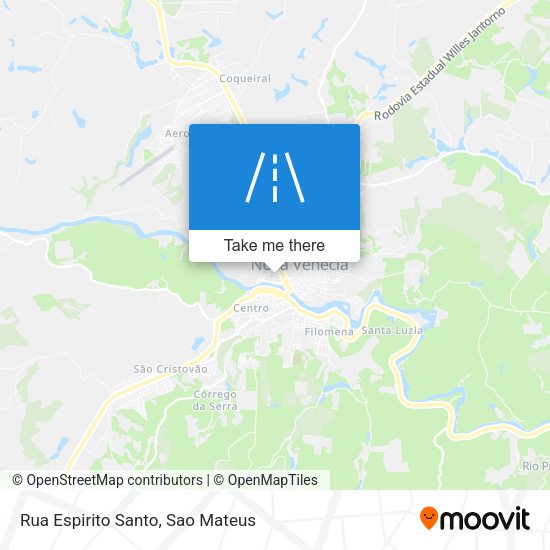 Rua Espirito Santo map
