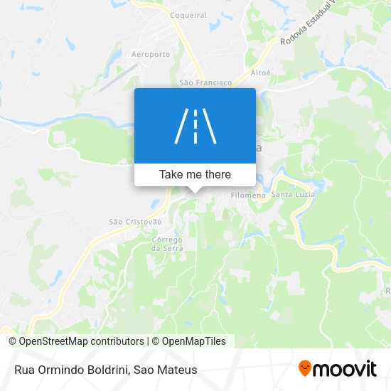 Rua Ormindo Boldrini map