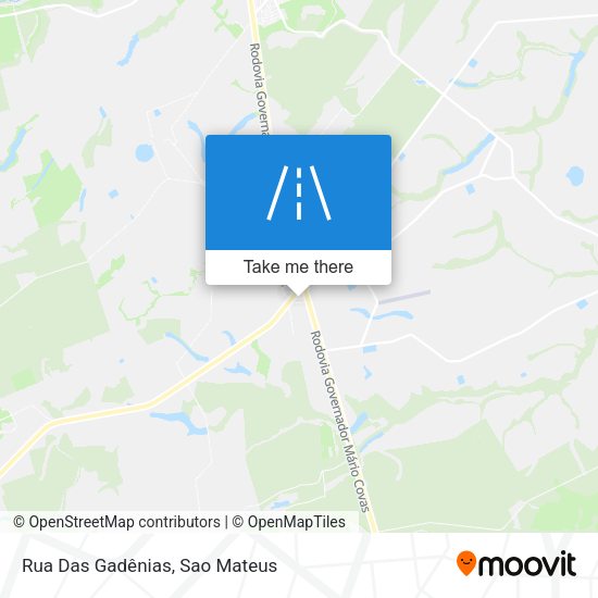 Rua Das Gadênias map