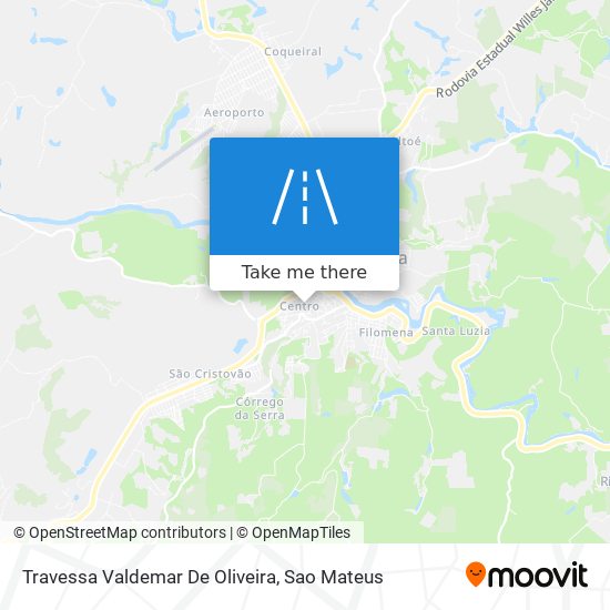 Mapa Travessa Valdemar De Oliveira