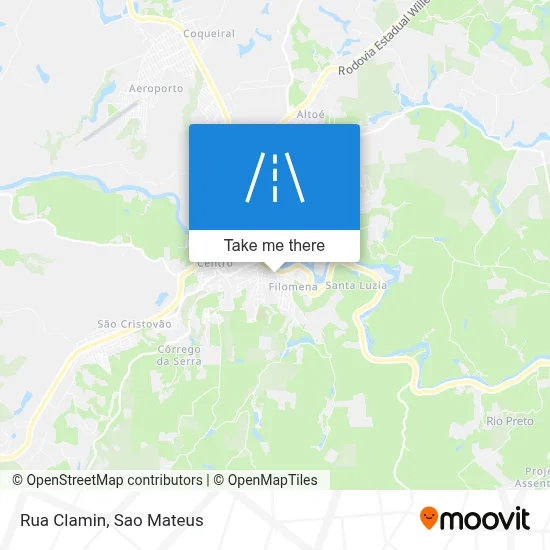 Rua Clamin map