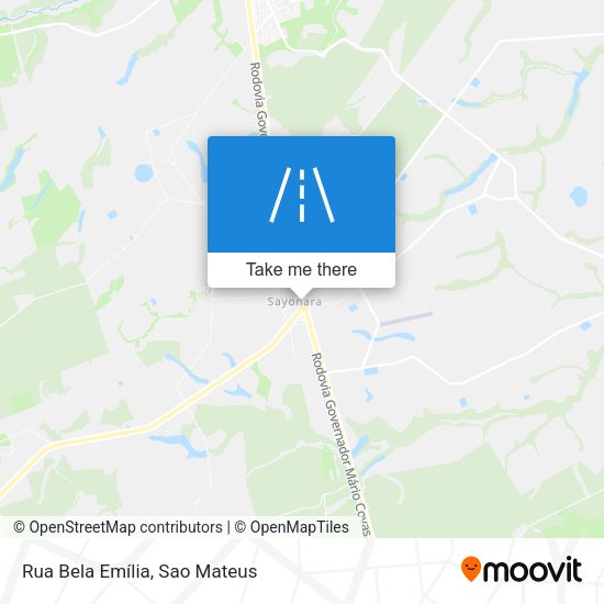 Rua Bela Emília map