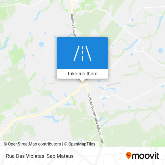 Rua Das Violetas map