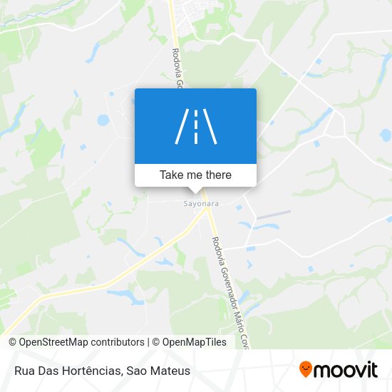 Rua Das Hortências map