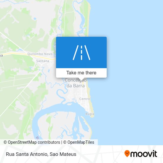 Rua Santa Antonio map