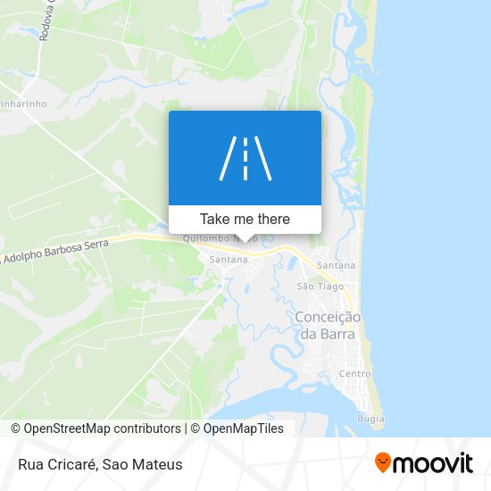 Rua Cricaré map