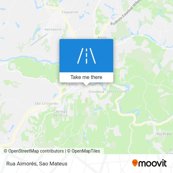 Rua Aimorés map