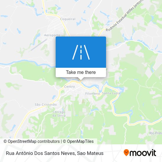 Rua Antônio Dos Santos Neves map
