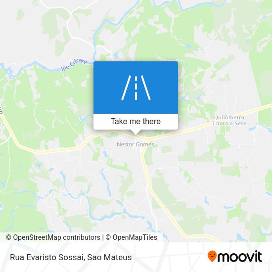 Rua Evaristo Sossai map