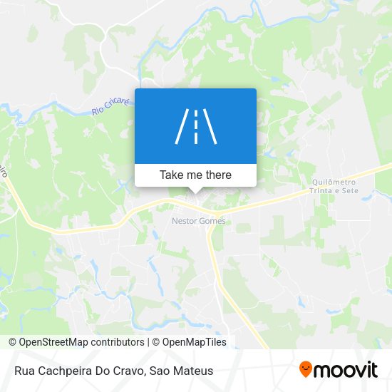 Rua Cachpeira Do Cravo map