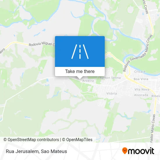 Rua Jerusalem map