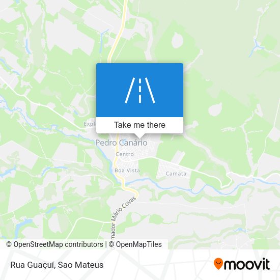 Rua Guaçuí map
