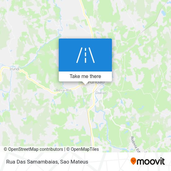 Rua Das Samambaias map