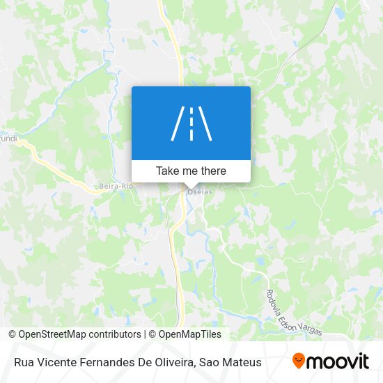 Rua Vicente Fernandes De Oliveira map