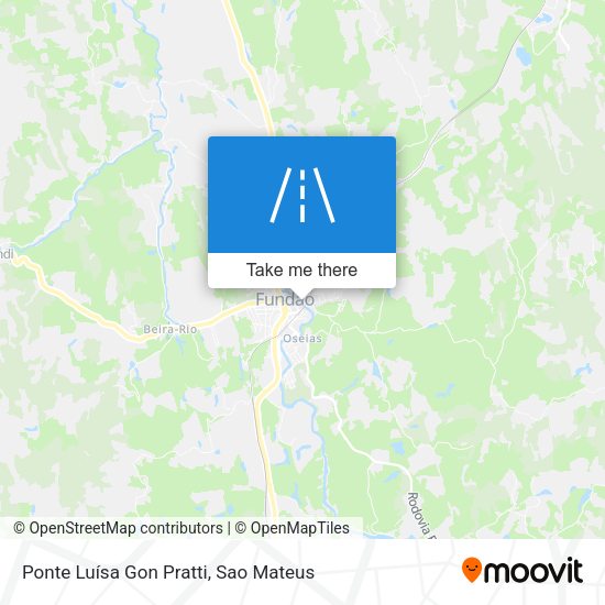 Ponte Luísa Gon Pratti map