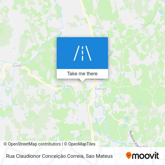 Rua Claudionor Conceição Correia map
