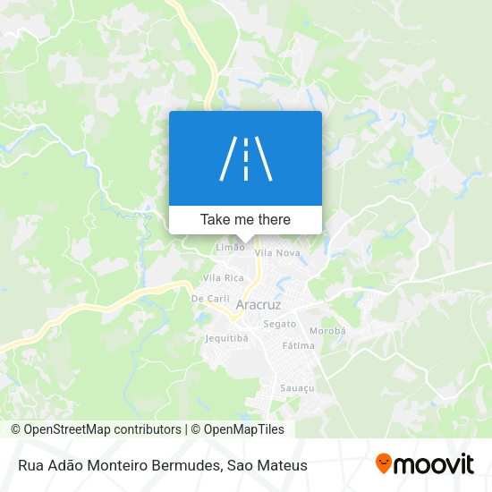 Rua Adão Monteiro Bermudes map