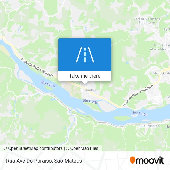 Rua Ave Do Paraíso map