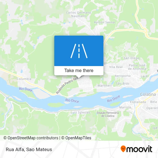 Rua Alfa map