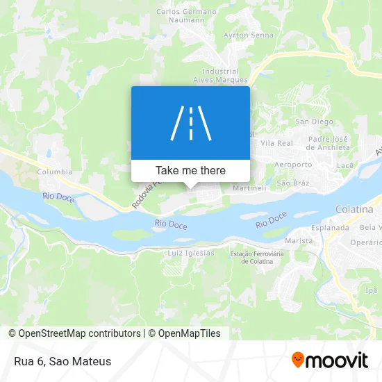 Rua 6 map