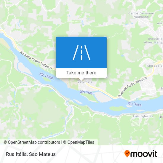 Rua Itália map