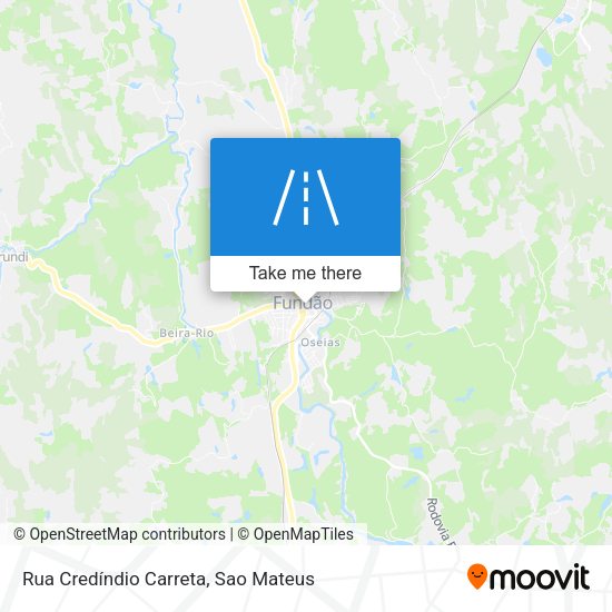 Rua Credíndio Carreta map