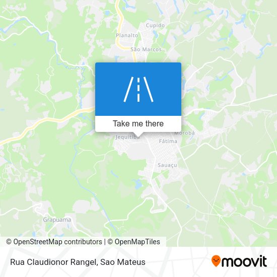 Rua Claudionor Rangel map