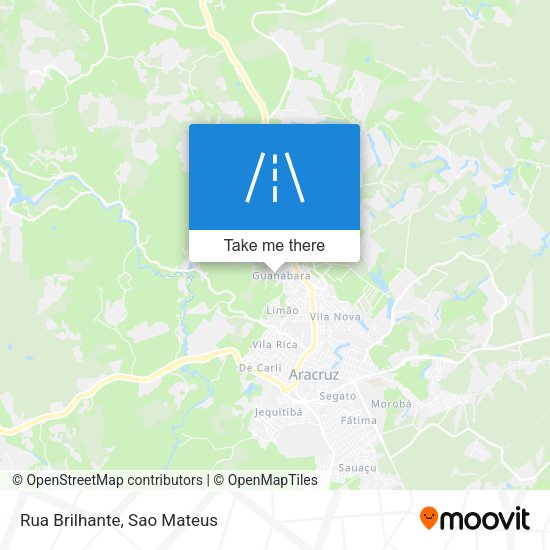 Rua Brilhante map