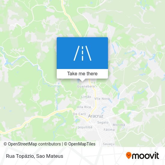 Rua Topázio map