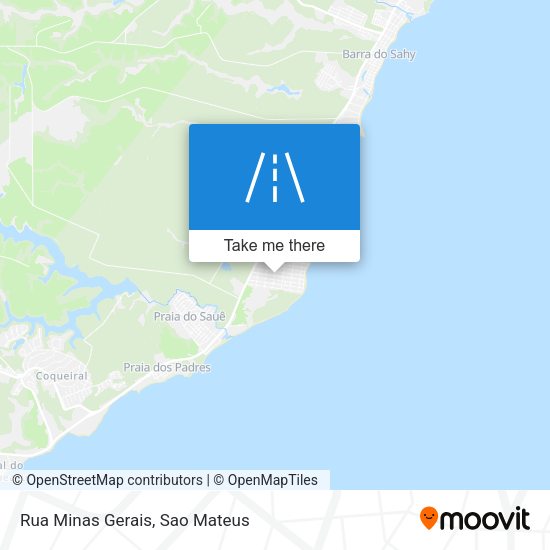 Rua Minas Gerais map