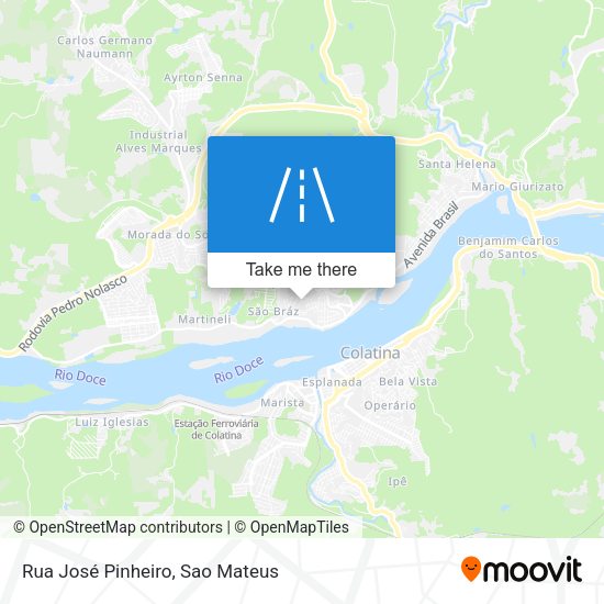 Rua José Pinheiro map