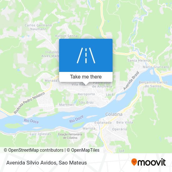 Avenida Sílvio Avidos map