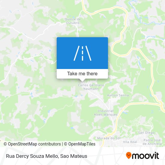 Rua Dercy Souza Mello map