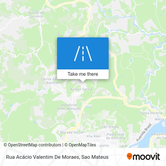 Rua Acácio Valentim De Moraes map