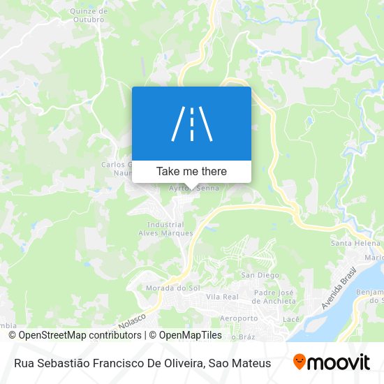 Rua Sebastião Francisco De Oliveira map