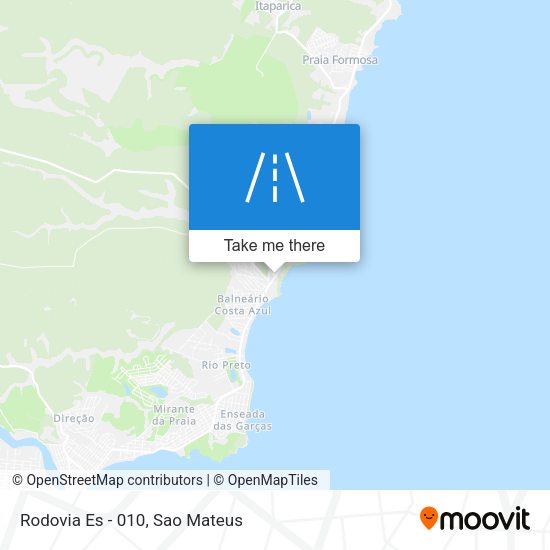 Rodovia Es - 010 map